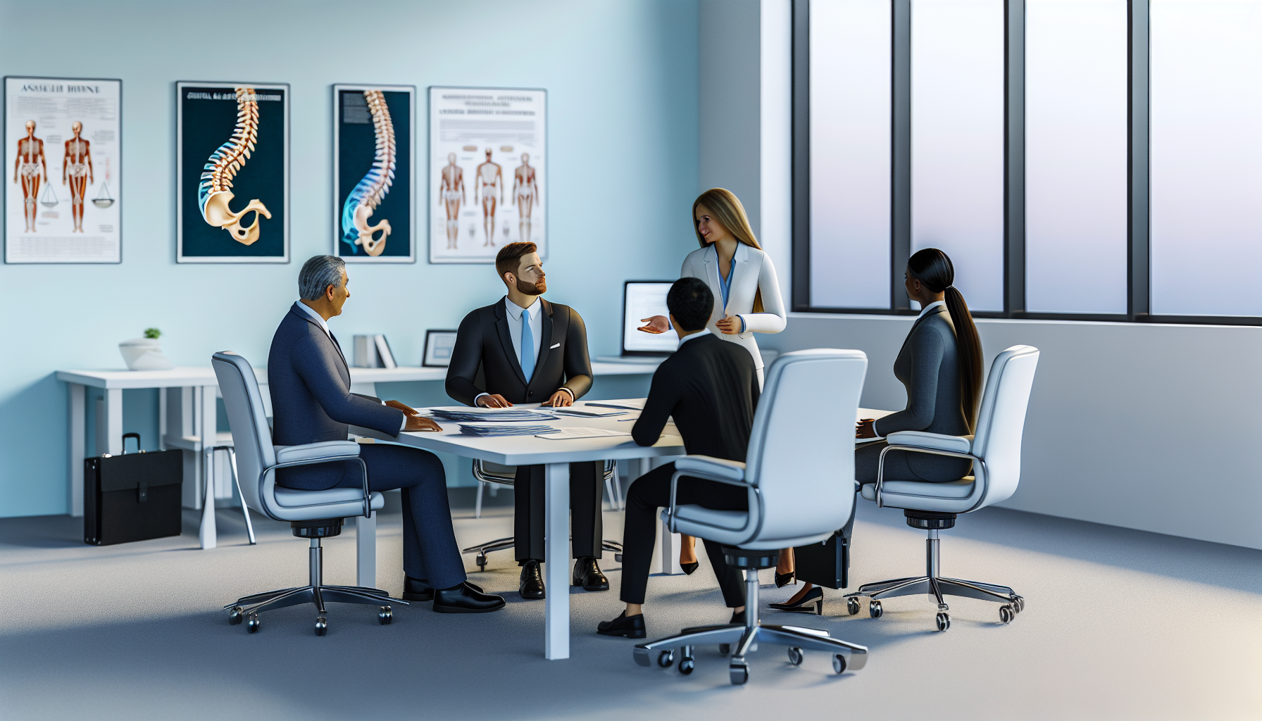 Medical illustration showing spinal cord injury levels and settlement amount ranges