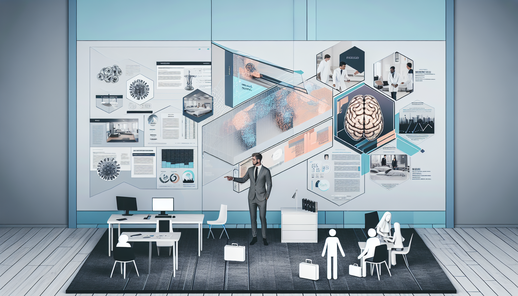 Legal documents and medical brain scans representing traumatic brain injury settlement process